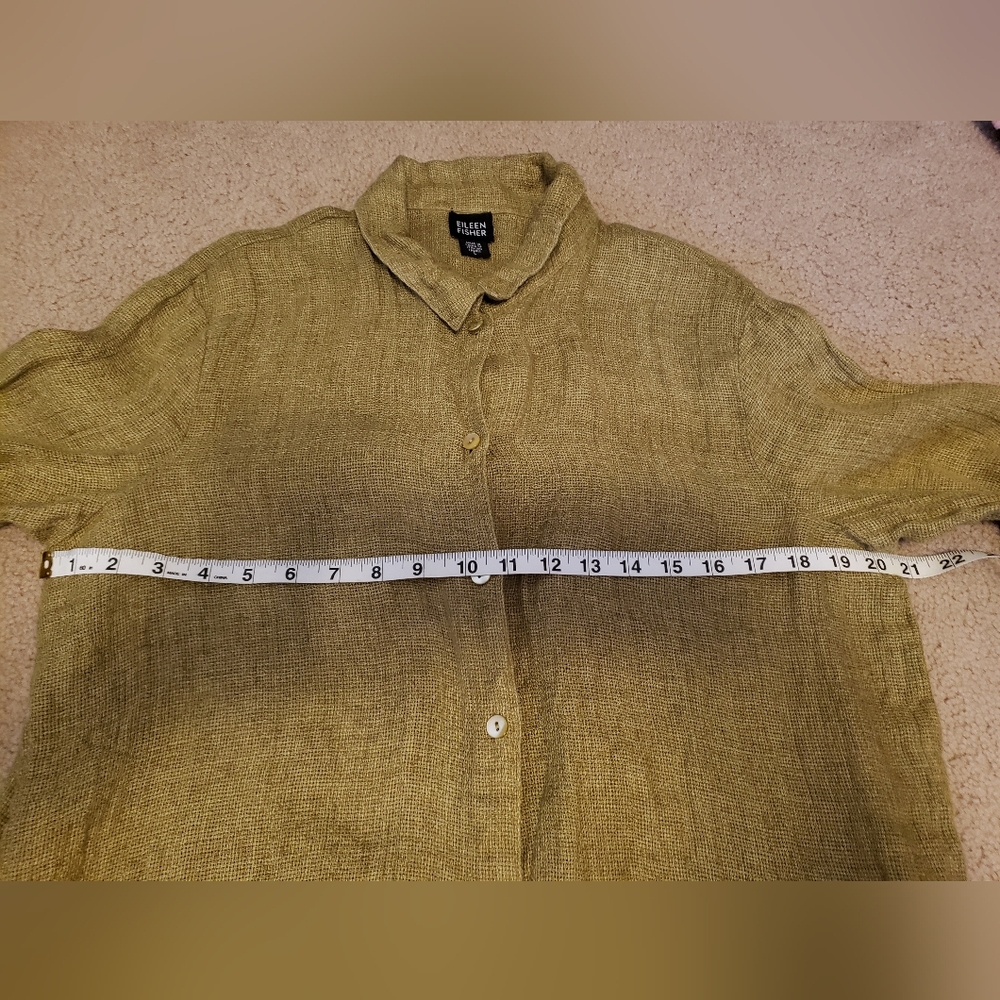 Eileen Fisher 100% Linen Blouse. Size L